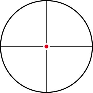 KonusPro Plus 6-24x50mm Rifle Scope Engraved Blue/Red Illum Fine Crosshair Reticle Matte Black