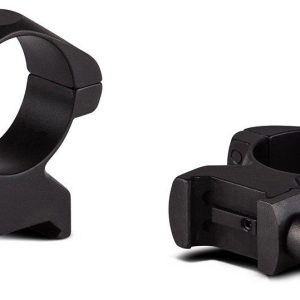 Konus 2-Piece Steel Riflescope Rings With Quick Release Lever 1" High - Matte Black