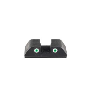 Ameriglo Tritium 2-Dot Rear Handgun Sight for Glock Green with White Front