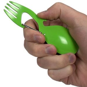 Kershaw Ration Green Eating Utensil / Multi-Tool - 4-3/5" Overall Length