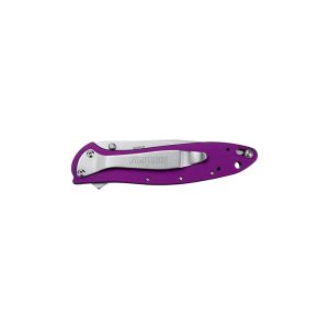 Kershaw Leek Folding Knife 3" Drop Point Blade Purple