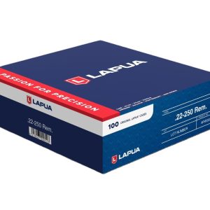 Lapua Unprimed Brass Rifle Cartridge Cases .22-250 Rem 100/ct