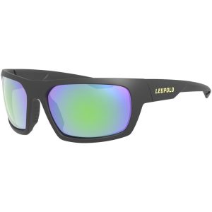 Leupold Packout Shooting Glasses Matte Black with Emerald Mirror