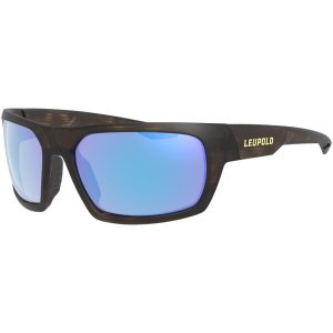 Leupold Packout Shooting Glasses Matte Tortoise with Blue Mirror