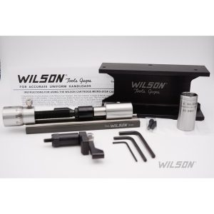 Wilson Stainless Case Trimmer Kit with Micro-Adjust Stop .50 Cal wtih 50 BMG Case Holder