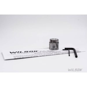 Wilson Stainless Steel Micro-Adjustable Bullet Seater Cap for Standard Inline Seater Die