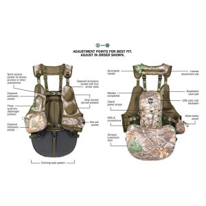 Knight & Hale Run N' Gun 200 Turkey Vest Realtree Edge