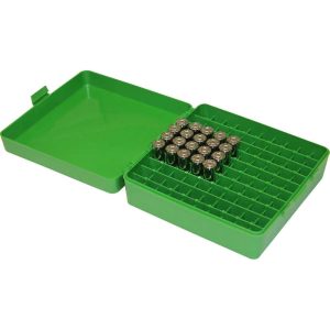 MTM Ammo Box for .41/.44 Mag/.45 LC 100 Rounds Green