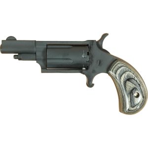 NAA 22M Mini Revolver Handgun .22 Magnum 5rd Capacity 1.625" Barrel Grey Cerakote with Silver & Black Grip