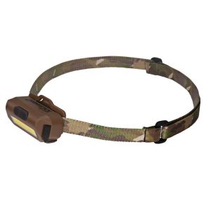 Nightstick Multi-Flood USB Headlamp with Brim Clip & Black Strap LiPo FDE