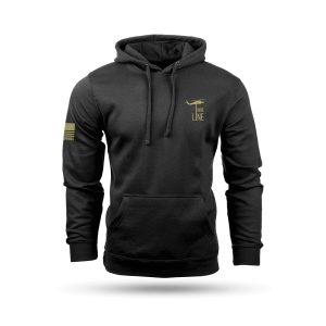 Nine Line American Camo Hooded Sweatshirt Black XL