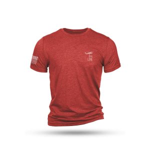 Nine Line Xmas Story Triblend Short Sleeve Shirt Red 3XL