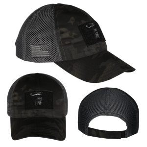 Nine Line Dark American Made Mesh Back Hat with Dropline