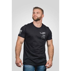 Nine Line I Stand Behind Those Who Serve Short Sleeve Shirt Black S