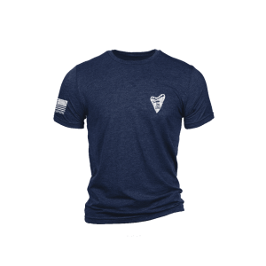Nine Line Shark Flag T-Shirt Navy 2XL