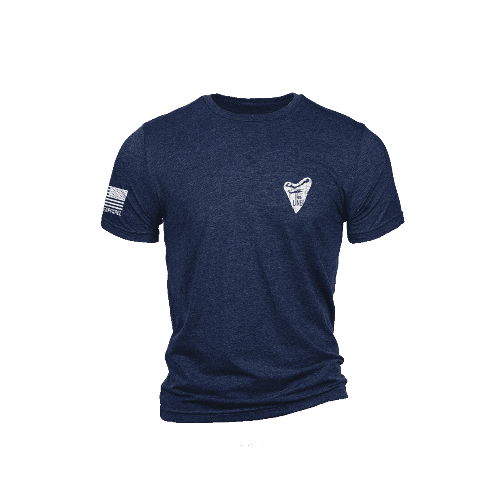 Nine Line Shark Flag T-Shirt Navy 2XL