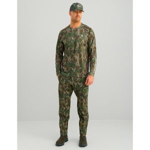 Nomad Mirage Long Sleeve Camo Crew Shirt Mossy Oak Greenleaf XL