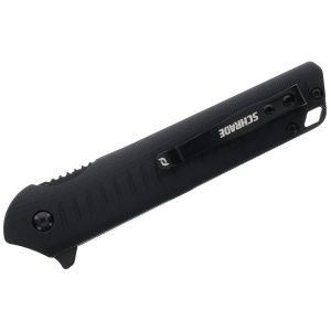 Schrade Delta Class Steelhead Folder Knife 3 1/2" Blade Black