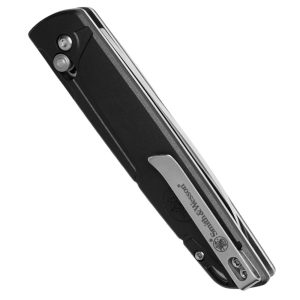 Smith & Wesson 24/7 Crossbar Folding Knife 3-1/4" Drop Point Blade Black