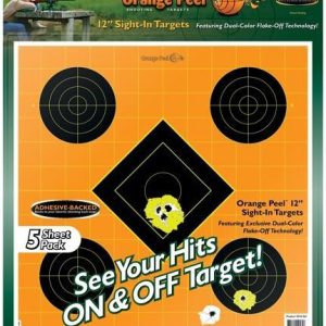 Battenfeld Technologies Caldwell Orange Peel Targets Sight-In Target - 12" 5/Pack