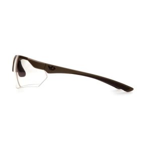 Pyramex Venture Gear Drone 2.0 Shooting Glasses OD Green Frame with Clear Anti-Fog Lens