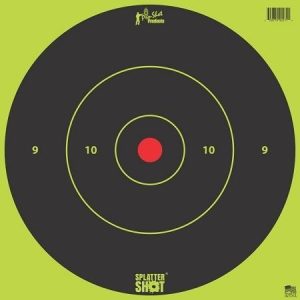 Pro-Shot Splatter Shot 12" Green Bullseye Tag Paper Target 5/ct