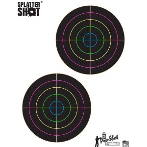 Pro-Shot 5" Multi-Color Bullseyes on 8.5" x 11" Tag Paper 10/ct