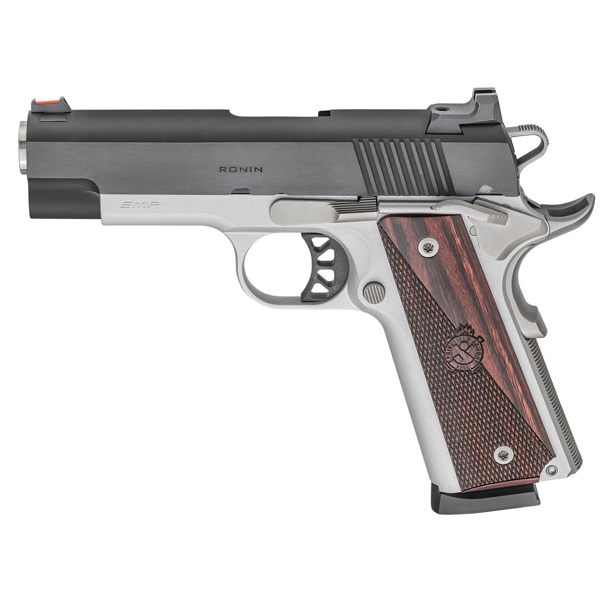 Springfield Armory 1911 Ronin EMP 4" 9mm Handgun 10rd Magazine 4" Barrel Blued/Satin Aluminum