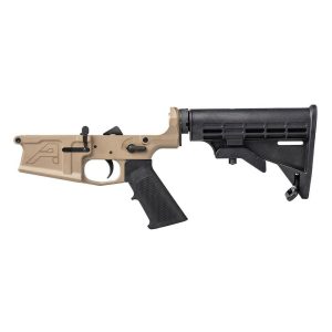 Aero Precision M5 (.308) Complete Lower Receiver w/A2 Grip/M4 Stock - FDE