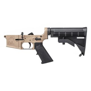 Aero Precision AR15 Standard Complete Lower Receiver - FDE Cerakote