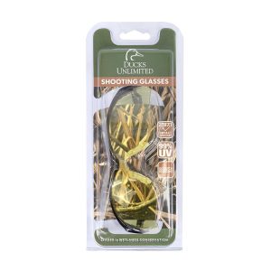 Ducks Unlimited Half Frame Shooting Glasses Black with Amber Lens