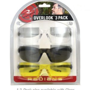 Radians Overlook Shooting Glasses Combo Pack Clear Amber Lens 3/ct