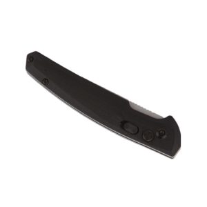 Telum Glaive Tactical Automatic Folding Knife 4" Drop Point Blade Black