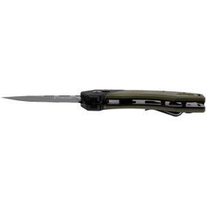 Telum Scorch Tactical Automatic Folding Knife 3-1/2" Drop Point Blade OD Green