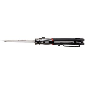 Telum Tremor Tactical Automatic Knife 3-1/2" Drop Point Blade Black