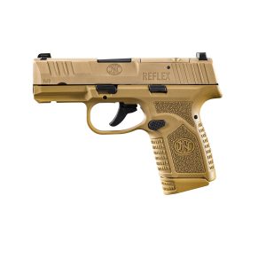 FN Reflex MRD Manual Safety Handgun 9mm Luger 10rd Magazines(2) 3.3" Barrel FDE