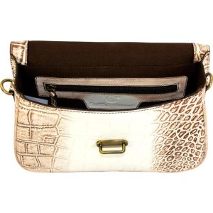 Smith & Wesson Croc Crossbody Concealed Carry Purse Beige