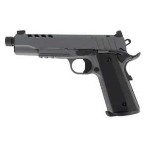 SDS Imports Tisas 1911 Night Stalker SF Handgun .45 Auto 8rd Magazine(2) 5" Threaded Barrel Grey Cerakote Finish