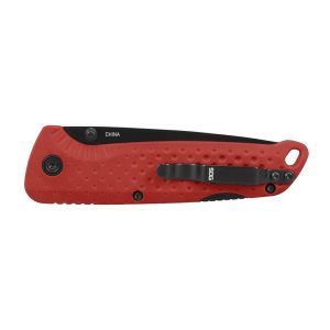 SOG Knives Adventurer LB Folding Knife 3" Drop Point Blade Red