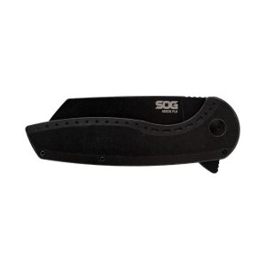 SOG Knives Aegis FLK 2.0 Folding Knife 3-1/4" Wharncliffe Blade Black Blister
