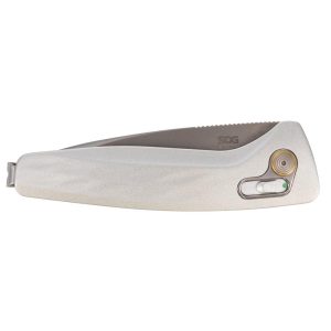 SOG Knives One-Zero AU Folding Knife 3-1/10 Drop Point Blade Silver Chrome