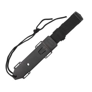 SOG Knives Pinnacle Bowie Fixed Knife 7-1/2" Clip Point Blade Black