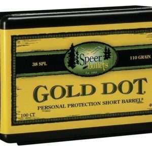 Speer Gold Dot Personal Protection Short Barrel Handgun Bullets .357 Mag .357" 110 gr GDHPSB 100/ct
