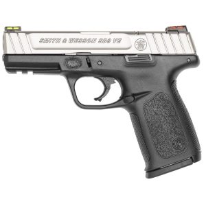 Smith & Wesson SD9 VE HI VIZ Sight Handgun 9mm Luger 10rd Magazines 4" Barrel Silver Slide with Black Frame USED