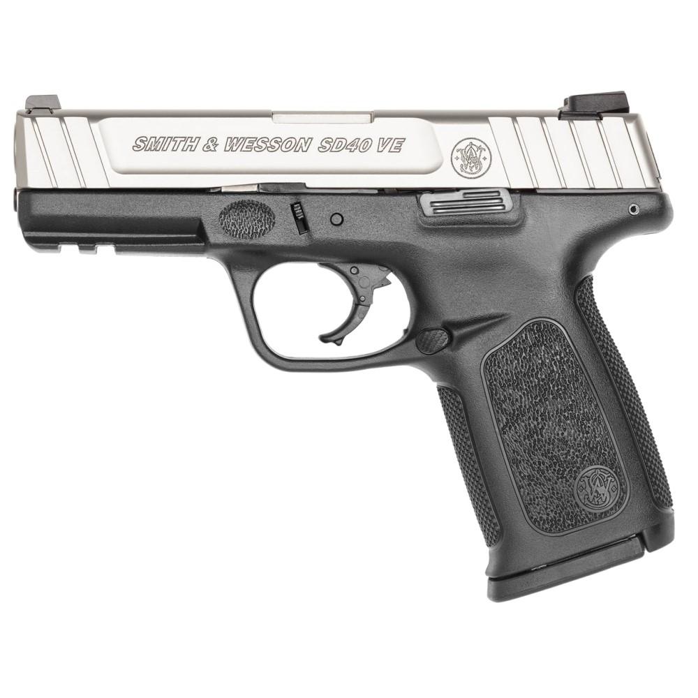 Smith & Wesson SD40 VE Handgun .40 S&W 10rd Magazine 4" Barrel Stainless Steel Slide/Black Grip - USED