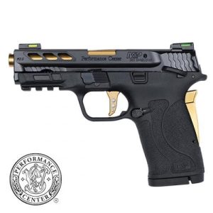 S&W Performance Center M&P 380 SHIELD EZ M2.0 .380 Auto 8rd Magazine 3.8" Gold Ported Barrel MA Compliant-USED