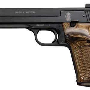 S&W M41 Handgun .22 LR 10rd Magazine 5.5" Barrel Adj Sight Wood Grips