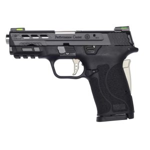 S&W M&P Shield EZ Performance Center Sliver 9mm Luger 8rd Magazine 3.83 Ported Barrel No Thumb Safety w/Cleaning Kit USED