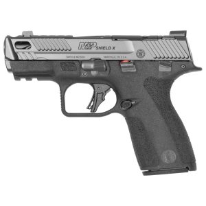 S&W PC M&P 9 Shield X Carry Comp Handgun 9mm Luger 10rd Magazines(2) 3.6" Comp Barrel Thumb Safety Black
