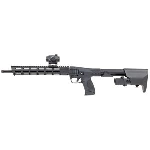 Smith & Wesson M&P FPC Rifle 9mm Luger 17rd (1) & 23rd (2) Magazines 16.25" 1/2x28 Threaded Barrel Black with Crimson Trace Red Green Dot Optic